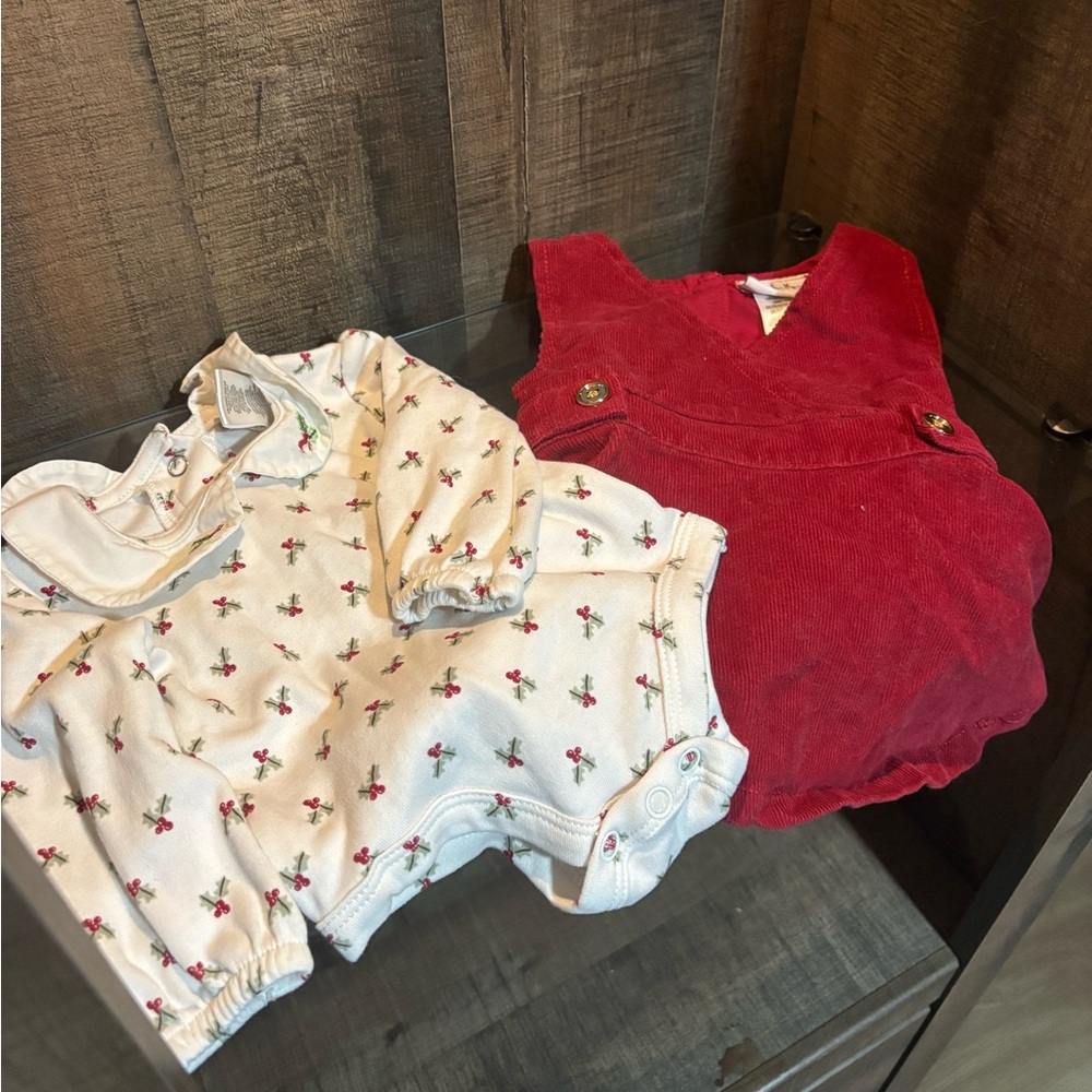 Holiday outfits for infant girl 0-3 months - Picture 5 of 10
